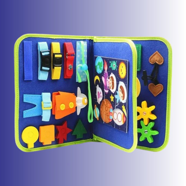 BookGenius™ – Tavola Sensoriale Montessori in Feltro per Bambini - Baby Genius