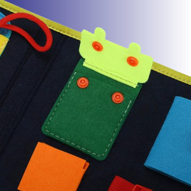 BookGenius™ – Tavola Sensoriale Montessori in Feltro per Bambini - Baby Genius
