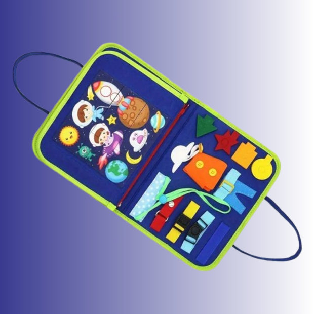 BookGenius™ – Tavola Sensoriale Montessori in Feltro per Bambini - Baby Genius