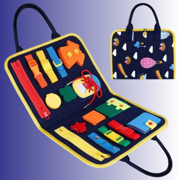 BookGenius™ – Tavola Sensoriale Montessori in Feltro per Bambini - Baby Genius