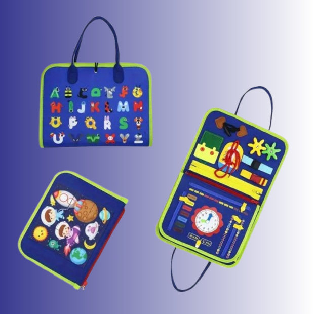 BookGenius™ – Tavola Sensoriale Montessori in Feltro per Bambini - Baby Genius