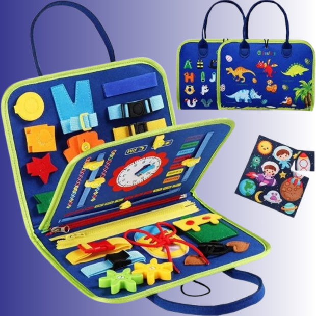 BookGenius™ – Tavola Sensoriale Montessori in Feltro per Bambini - Baby Genius