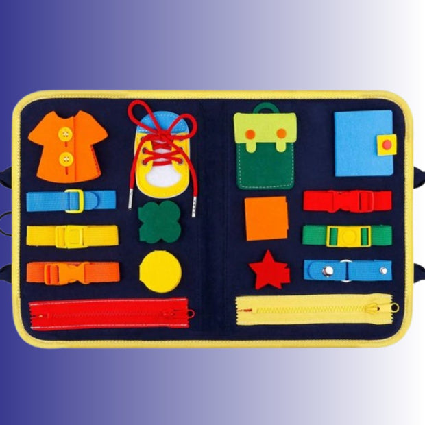 BookGenius™ – Tavola Sensoriale Montessori in Feltro per Bambini - Baby Genius