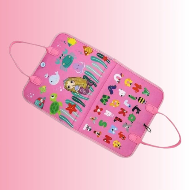 BookGenius™ – Tavola Sensoriale Montessori in Feltro per Bambini - Baby Genius