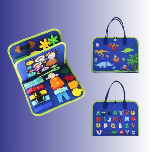 BookGenius™ – Tavola Sensoriale Montessori in Feltro per Bambini - Baby Genius