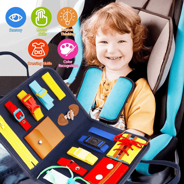 BookGenius™ - Tavola Sensoriale Montessori per Bambini da 1 a 6 anni - Baby Genius