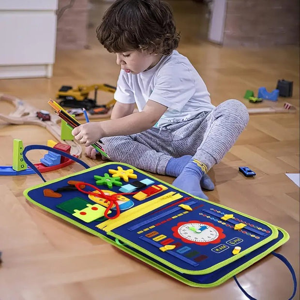 BookGenius™ - Tavola Sensoriale Montessori per Bambini da 1 a 6 anni - Baby Genius