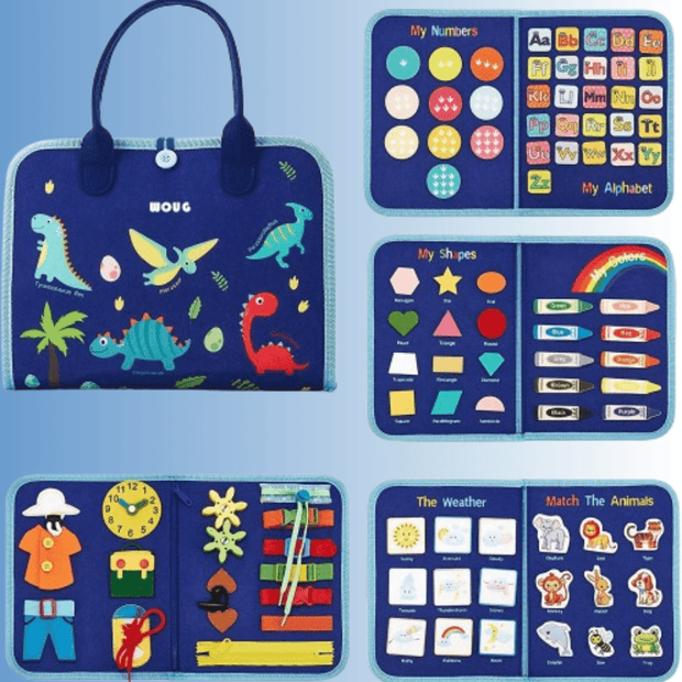 BookGenius™ - Tavola Sensoriale Montessori per Bambini da 1 a 6 anni - Baby Genius