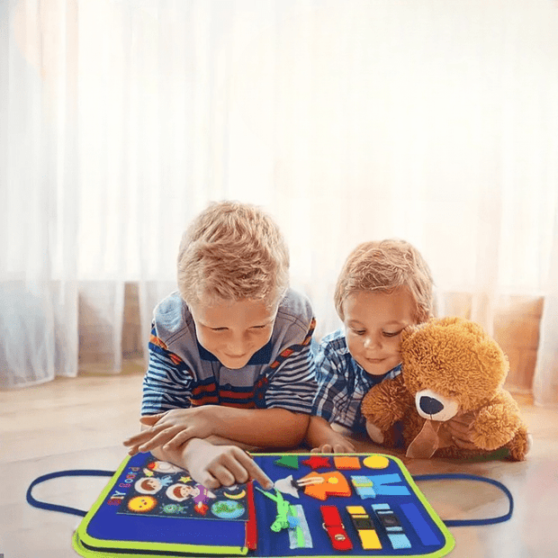 BookGenius™ - Tavola Sensoriale Montessori per Bambini da 1 a 6 anni - Baby Genius